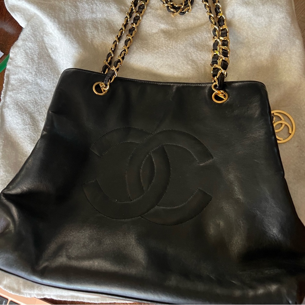Lambskin Chanel Tote